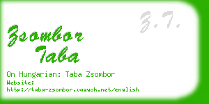 zsombor taba business card